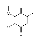 2-Hydroxy-3-methoxy-5-methyl-p-benzochinon Structure