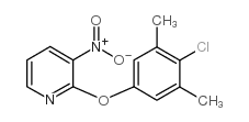 2-(4-chloro-3,5-dimethylphenoxy)-3-nitropyridine Structure
