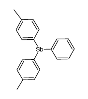 (4-CH3C6H4)2SbC6H5 Structure
