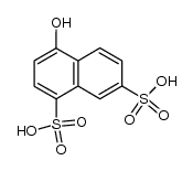 4-hydroxy-naphthalene-1,7-disulfonic acid Structure