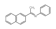 Benzenamine,N-[1-(2-naphthalenyl)ethylidene]- structure