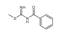 N-benzoyl-S-methyl-isothiourea结构式