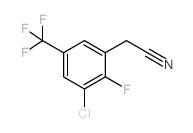 2-(3-CHLORO-2-FLUORO-5-(TRIFLUOROMETHYL)PHENYL)ACETONITRILE structure