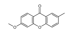 6-methoxy-2-methylxanthen-9-one结构式