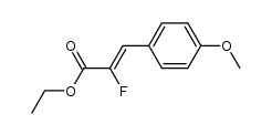 (Z)-2-fluoro-3-(4-methoxyphenyl)acrylic acid ethyl ester Structure