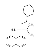 1-Piperidinepropanamine,a-(1-methylethyl)-a-1-naphthalenyl-结构式