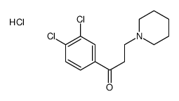 1-(3,4-dichlorophenyl)-3-piperidin-1-ylpropan-1-one,hydrochloride Structure