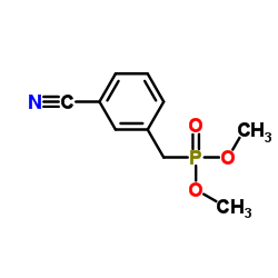 (3-氰基苄基)膦酸二甲酯结构式