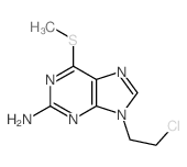 9H-Purin-2-amine,9-(2-chloroethyl)-6-(methylthio)- structure