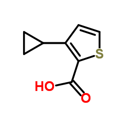 3-Cyclopropyl-2-thiophenecarboxylic acid结构式