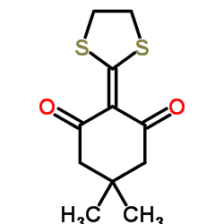 2-(1,3-Dithiolan-2-ylidene)-5,5-dimethyl-1,3-cyclohexanedione结构式