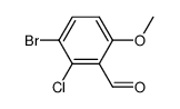 3-bromo-2-chloro-6-methoxybenzaldehyde结构式