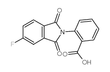 2-(5-氟-1,3-二氧代-1,3-二氢异吲哚-2-基)苯甲酸结构式