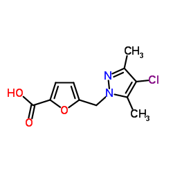 5-(4-CHLORO-3,5-DIMETHYL-PYRAZOL-1-YLMETHYL)-FURAN-2-CARBOXYLIC ACID图片