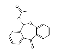 (11-oxo-6H-benzo[c][1]benzothiepin-6-yl) acetate Structure