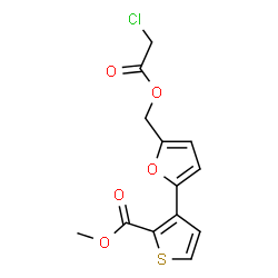 METHYL 3-(5-([(2-CHLOROACETYL)OXY]METHYL)-2-FURYL)-2-THIOPHENECARBOXYLATE Structure