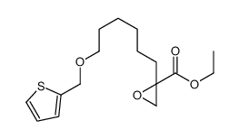 ethyl 2-[6-(thiophen-2-ylmethoxy)hexyl]oxirane-2-carboxylate Structure