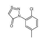 3-(2-Chloro-5-methylphenyl)-1,2,3-thiadiazol-3-ium-4-olate结构式