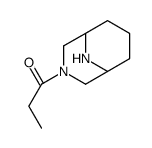 3,9-Diazabicyclo[3.3.1]nonane,3-(1-oxopropyl)-(9CI) structure
