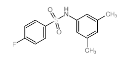 N-(3,5-Dimethylphenyl)-4-fluorobenzenesulfonamide Structure