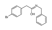 N-benzyl-2-(4-bromophenyl)acetamide Structure