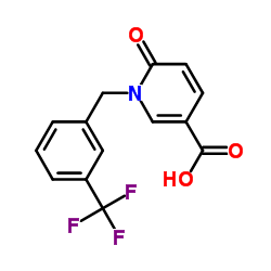 1-[3-(Trifluoromethyl)benzyl]pyridin-2-one-5-carboxylic acid 97 structure