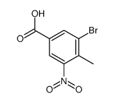 3-BROMO-4-METHYL-5-NITROBENZOIC ACID structure