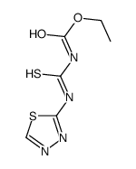 ethyl N-(1,3,4-thiadiazol-2-ylcarbamothioyl)carbamate Structure