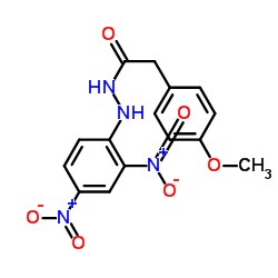 N'-(2,4-Dinitrophenyl)-2-(4-methoxyphenyl)acetohydrazide Structure