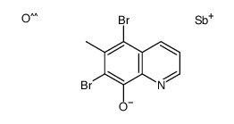 (5,7-dibromo-6-methylquinolin-8-yl)oxy-oxostibane结构式