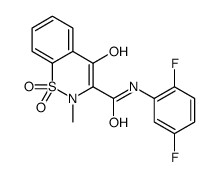 N-(2,5-Difluorophenyl)-4-hydroxy-2-methyl-2H-1,2-benzothiazine-3- carboxamide 1,1-dioxide Structure
