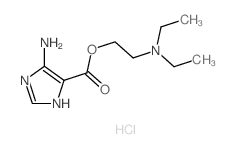 1H-Imidazole-4-carboxylicacid, 5-amino-, 2-(diethylamino)ethyl ester, hydrochloride (1:1) picture