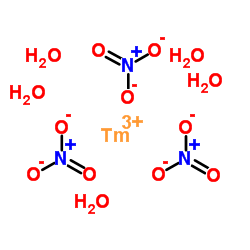Thulium nitrate hydrate (1:3:5) Structure