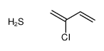 2-chlorobuta-1,3-diene,sulfane Structure