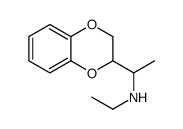 2-(1-Ethylaminoethyl)-1,4-benzodioxane结构式
