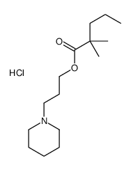 3-piperidin-1-ylpropyl 2,2-dimethylpentanoate,hydrochloride Structure