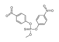 Thiophosphoric acid O,O-bis(4-nitrophenyl)O-methyl ester结构式