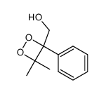 3,3-dimethyl-4-hydroxymethyl-4-phenyl-1,2-dioxetane结构式