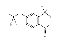 1-硝基-4-三氟甲氧基-2-三氟甲基苯结构式
