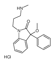 3-(3-methoxy-2-oxo-3-phenylindol-1-yl)propyl-methylazanium,chloride结构式