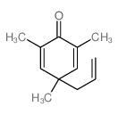 2,5-Cyclohexadien-1-one,2,4,6-trimethyl-4-(2-propen-1-yl)- Structure