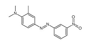 N,N,2-trimethyl-4-[(3-nitrophenyl)diazenyl]aniline Structure