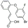 3-[2-(4-BROMO-2-FLUOROPHENOXY)PHENYL]ACRYLICACID structure