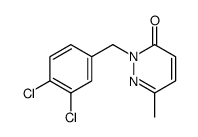 2-[(3,4-dichlorophenyl)methyl]-6-methylpyridazin-3-one结构式