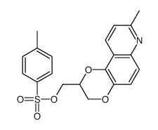 (8-methyl-2,3-dihydro-[1,4]dioxino[2,3-f]quinolin-2-yl)methyl 4-methylbenzenesulfonate结构式