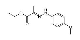 (E)-ETHYL 2-(2-(4-METHOXYPHENYL)HYDRAZONO)PROPANOATE Structure