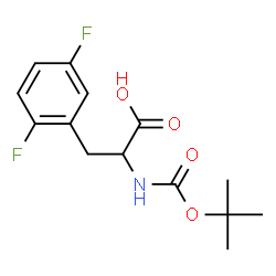 2-((叔-丁氧羰基)氨基)-3-(2,5-二氟苯基)丙酸结构式
