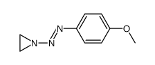 1-(4-methoxy-phenylazo)-aziridine Structure