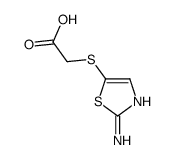 [(2-Amino-1,3-thiazol-5-yl)sulfanyl]acetic acid Structure