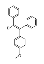 (E/Z)-1-bromo-2-(p-methoxyphenyl)-1,2-diphenylethene Structure